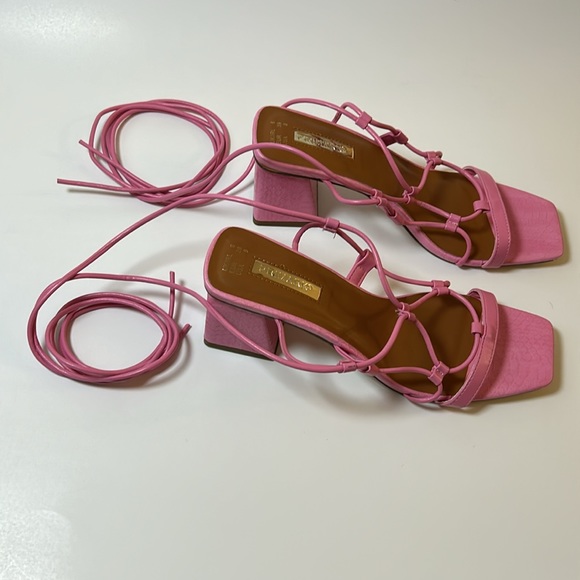 Pink Straps Heels - Picture 9 of 10